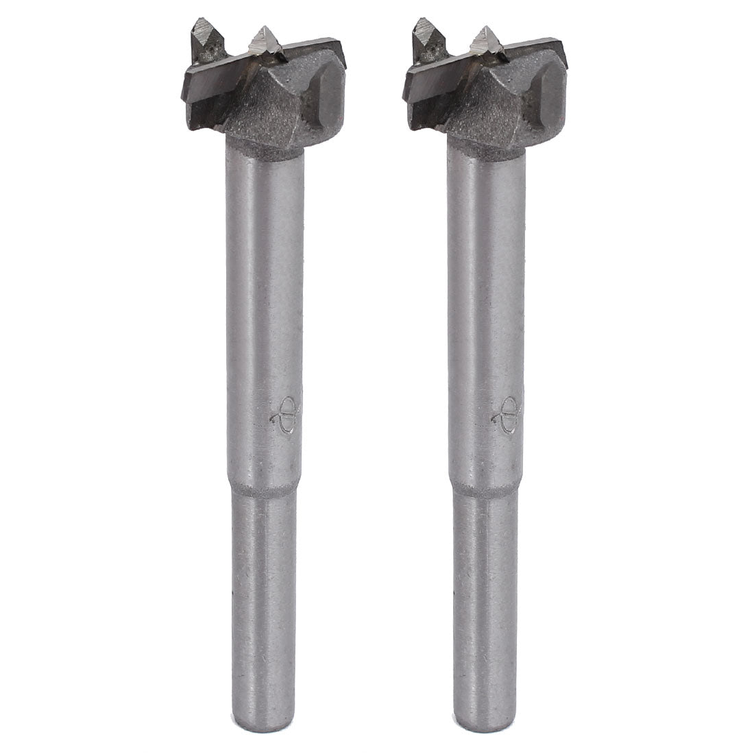Harfington 19mm Dia Carbide Tip Round Shank Wood Cutting Hole Saw Hinge Boring Bit 2pcs