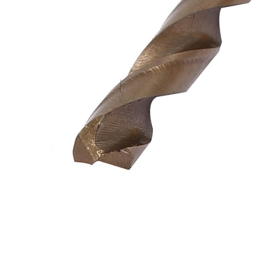 Harfington 3.5mm Drilling Dia 70mm Long M35 HSS Cobalt Spiral Flute Twist Drill Bits 5pcs