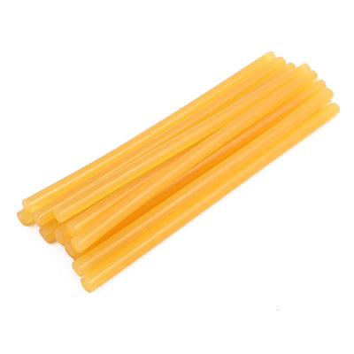 Harfington 15Pcs 270x11mm Yellow Hot Melt Glue Adhesive Stick for Craft Heating Glue