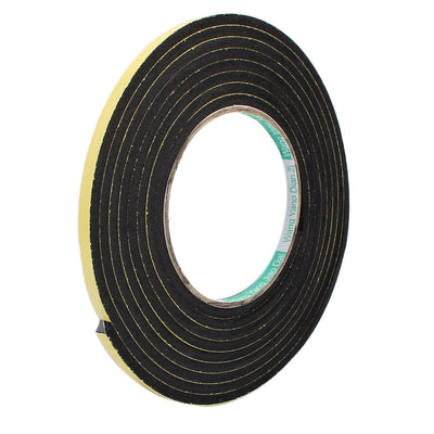 Harfington Thick Width Length Dual Side Shockproof EVA Sponge Tape, Yellow Black, Pack of 5