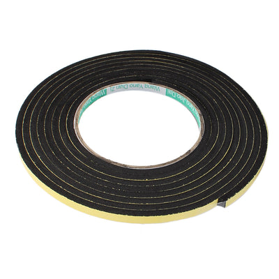 Harfington Thick Width Length Dual Side Shockproof EVA Sponge Tape, Yellow Black, Pack of 5