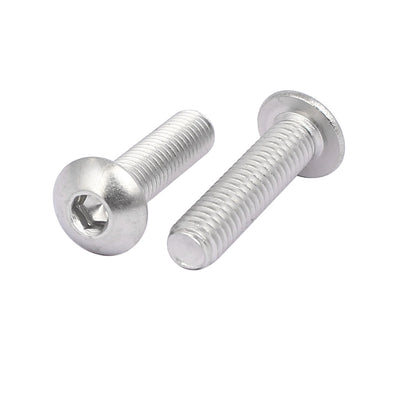 Harfington M5x20mm 304 Stainless Steel Button Head Hex Socket Cap Screws Bolts 55pcs