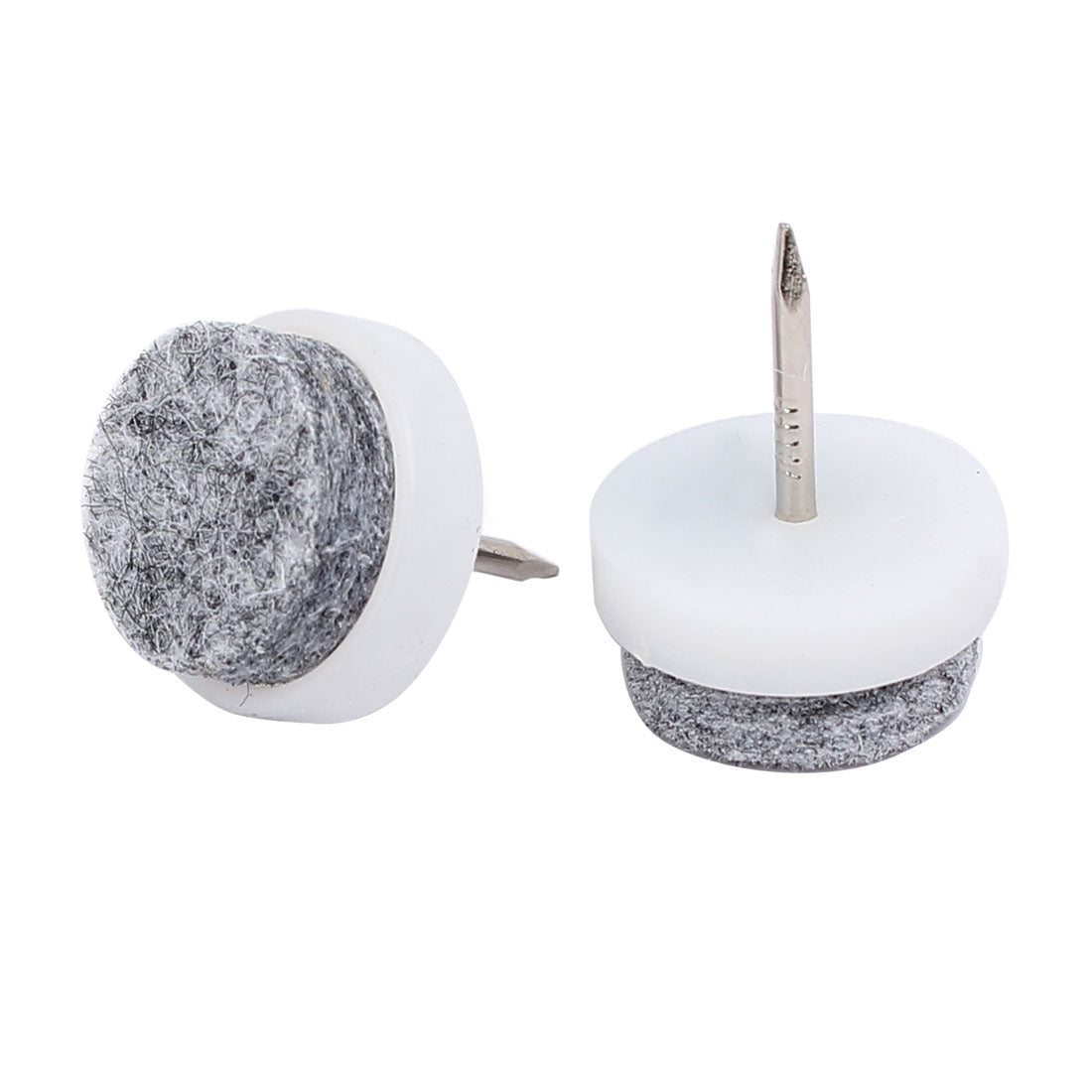 Harfington 17mm Dia Nail-on Anti-Sliding Felt Pad 24pcs for Wooden Furniture Chair Table Leg Feet