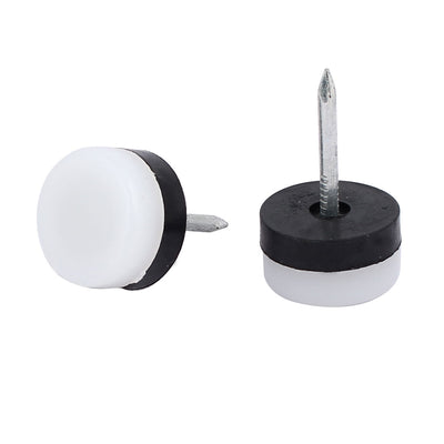 Harfington 19mm Dia Nail-on Slider Glide Pad 24pcs for Wooden Furniture Table Feet