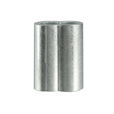 Harfington 8mm 5/16-inch Cable Wire Rope Aluminum Sleeves Clip Crimping Loop 10pcs