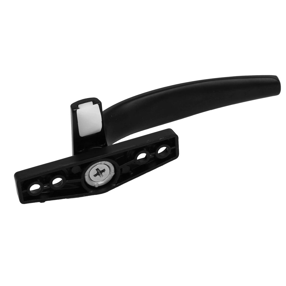 Harfington 140mm Length Aluminum Alloy Casement Window Locking Handle Grip Right Hand Black