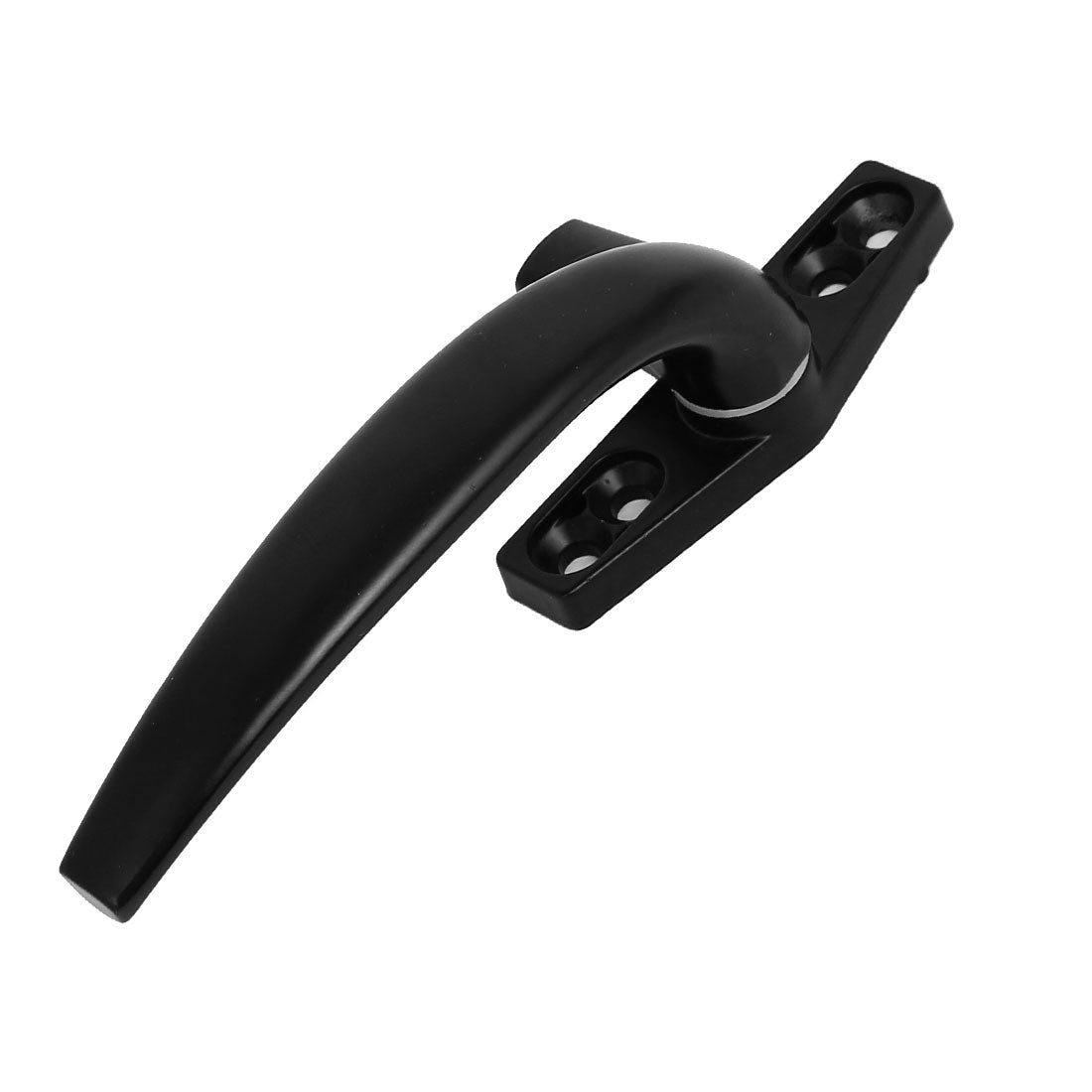 Harfington 140mm Length Aluminum Alloy Casement Window Locking Handle Grip Right Hand Black