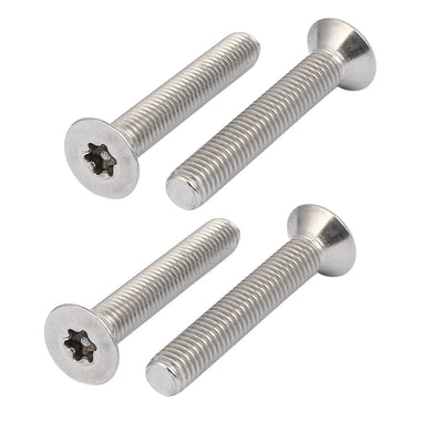 Harfington M8x50mm 5/16" x 2" Torx Anti Theft Tamper Resistant Proof Security Screw 4pcs