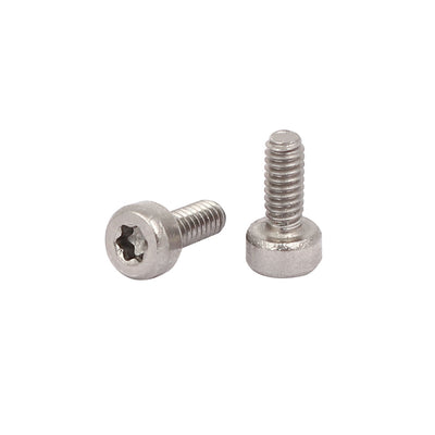Harfington M2x5mm Thread T6 Torx Drive 304 Stainless Steel Torx Socket Head Cap Screw 80pcs