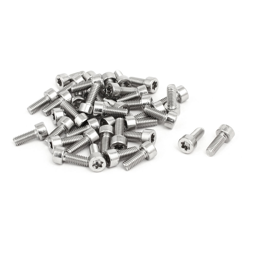 Harfington M4x10m Thread T20 Torx Drive 304 Stainless Steel Torx Socket Cap Screw 40pcs