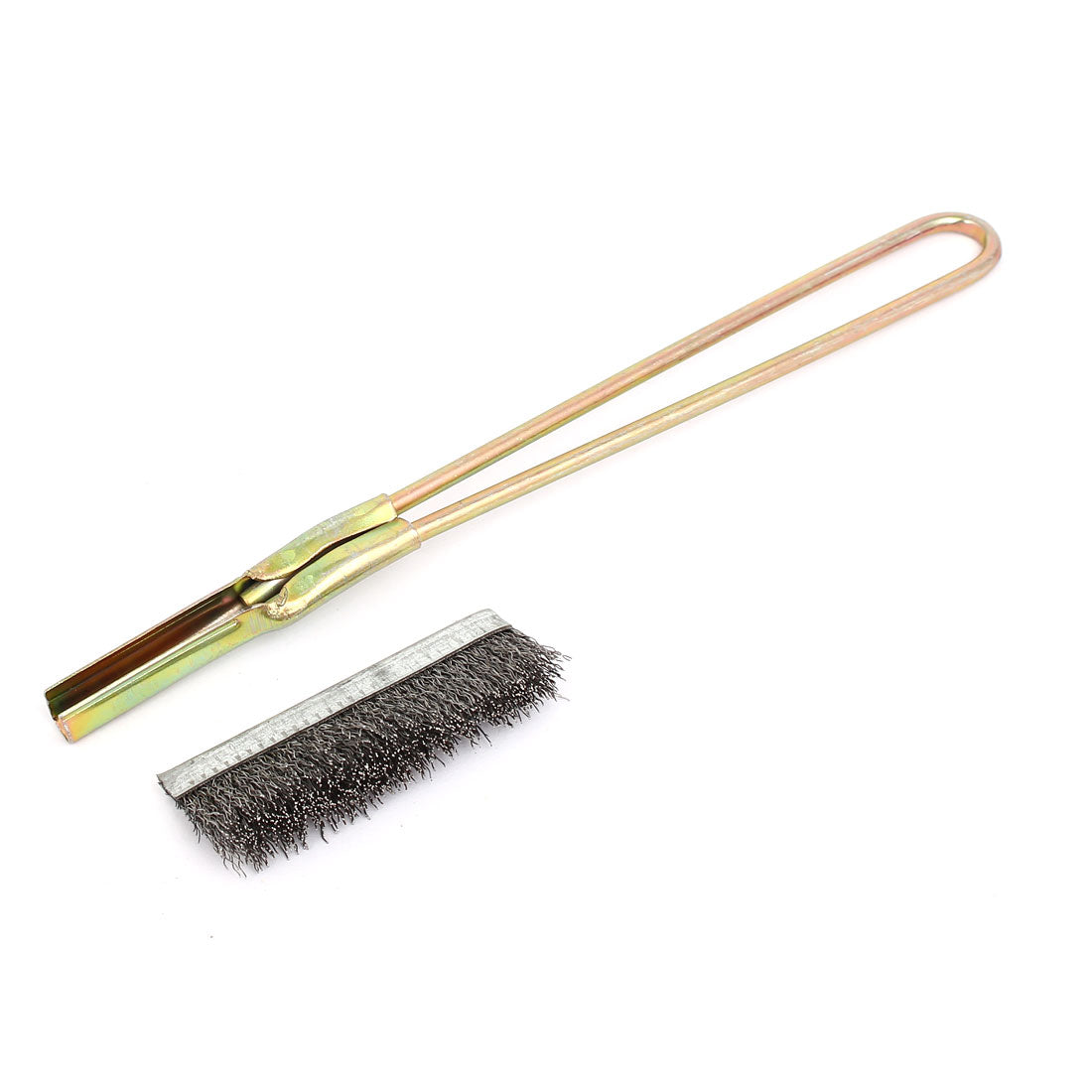 Harfington 150mm Handle Length Straight Head Stainless Steel Wire Brushes 3pcs for Cleaning Rust