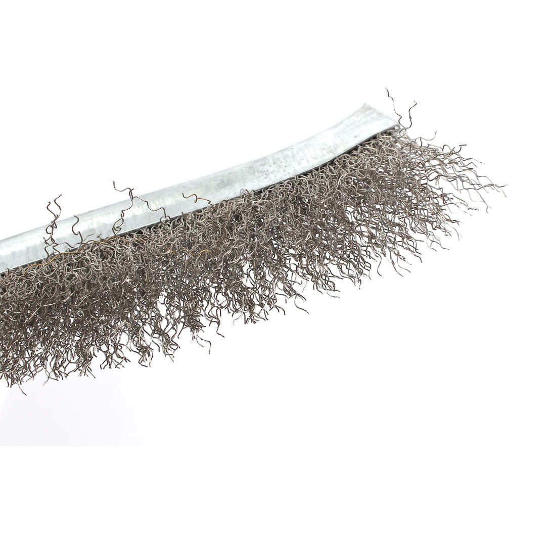 Harfington 5" Brush Long Plastic Handle Stainless Steel Scratch Wire Area Brush Silver Tone