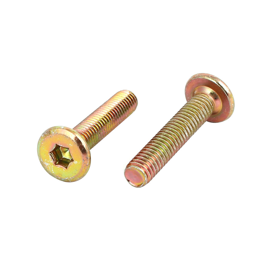 Harfington M6x28mm Fully Thread Hex Key Drive Socket Cap Furniture Bolts 20pcs