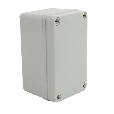 Harfington 130mm x 80mm x 70mm Dustproof IP65 Junction Box DIY Case Enclosure Gray