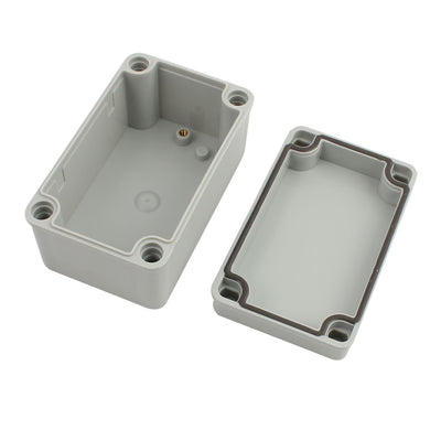 Harfington 130mm x 80mm x 70mm Dustproof IP65 Junction Box DIY Case Enclosure Gray