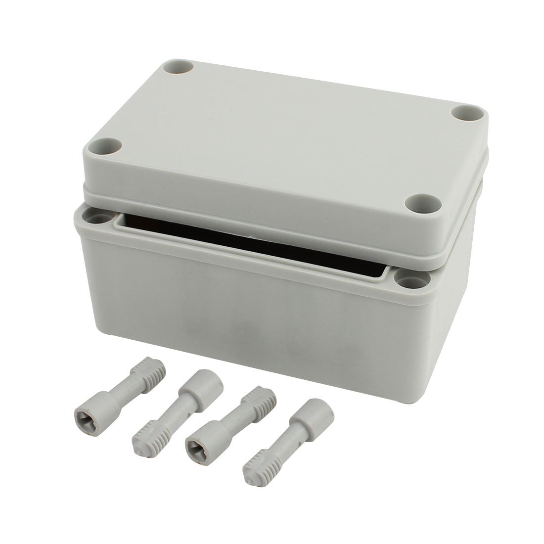 Harfington 130mm x 80mm x 70mm Dustproof IP65 Junction Box DIY Case Enclosure Gray