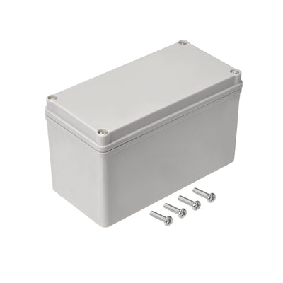 Harfington 160mmx80mmx95mm Dustproof IP65 Junction Box DIY Case Enclosure Gray