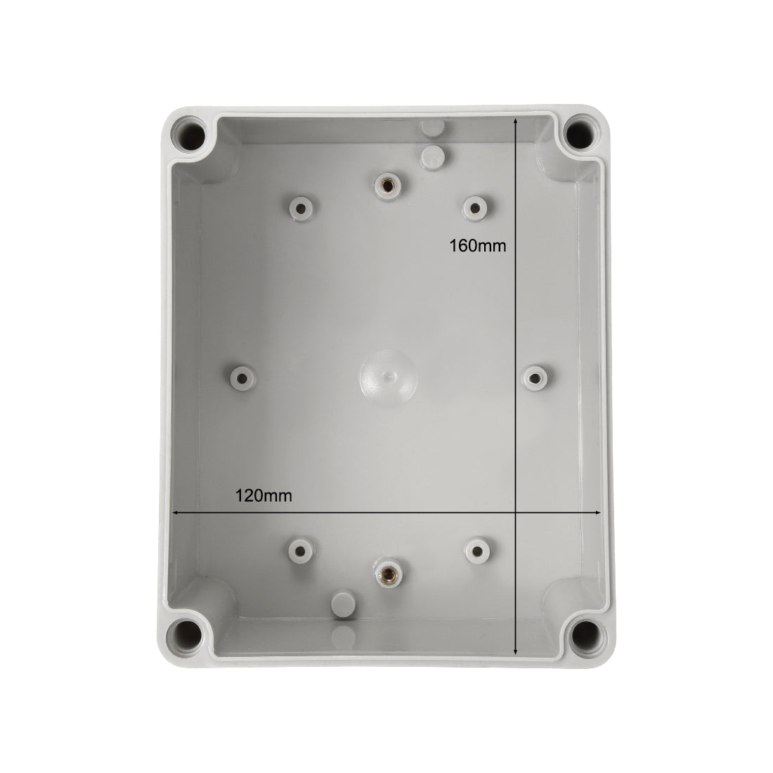 Harfington 170mmx140mmx95mm Dustproof IP65 Junction Box DIY Case Enclosure Gray