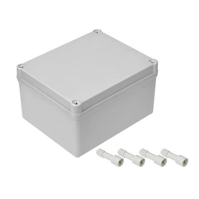 Harfington 170mmx140mmx95mm Dustproof IP65 Junction Box DIY Case Enclosure Gray