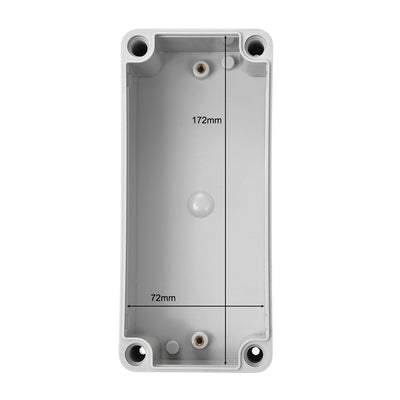 Harfington 180mmx80mmx70mm Dustproof IP65 Junction Box DIY Case Enclosure Gray