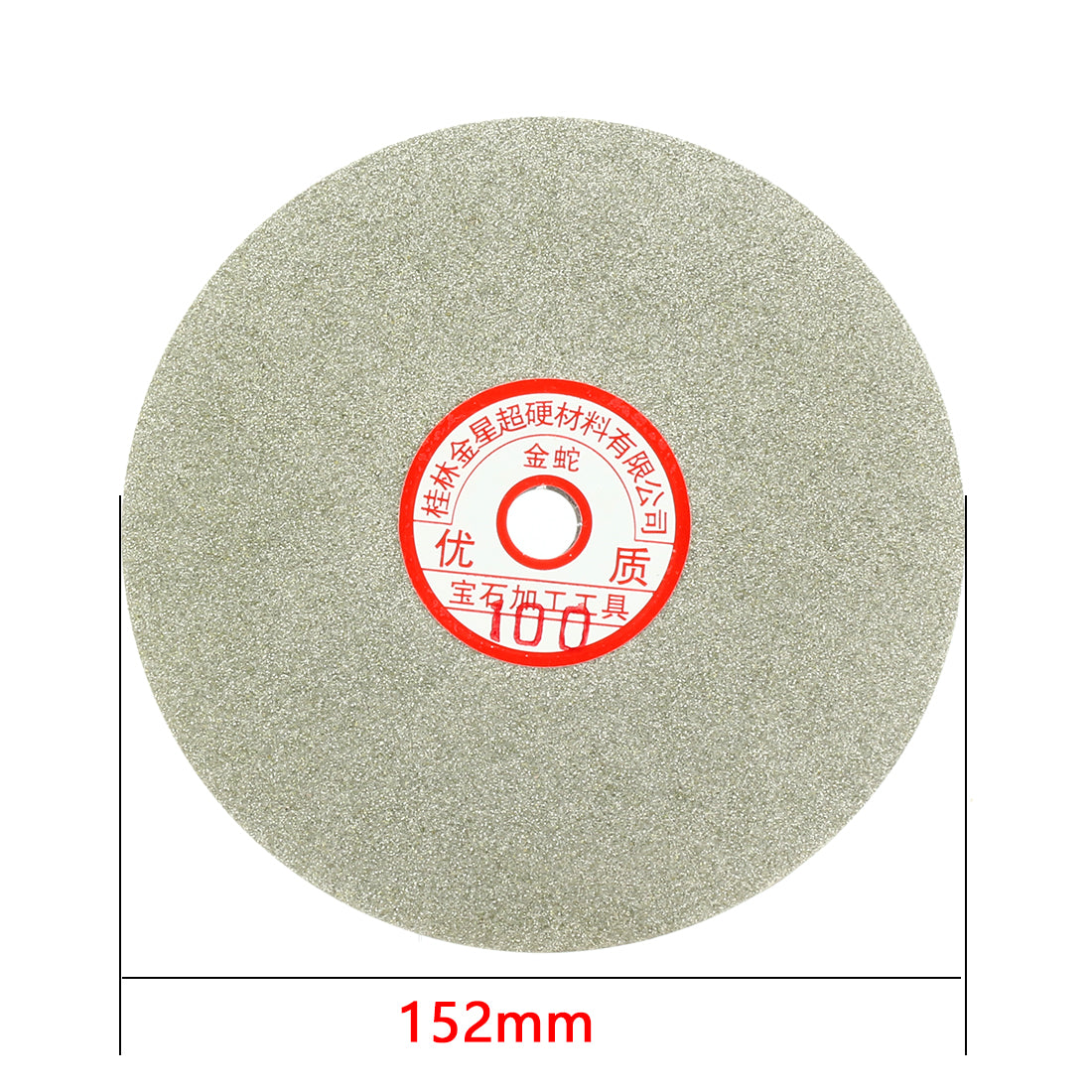 Harfington 6-inch Grit 100 Diamond Coated Flat Lap Wheel Grinding Sanding Polishing Disc