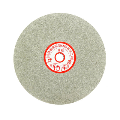 Harfington 6-inch Grit 100 Diamond Coated Flat Lap Wheel Grinding Sanding Polishing Disc