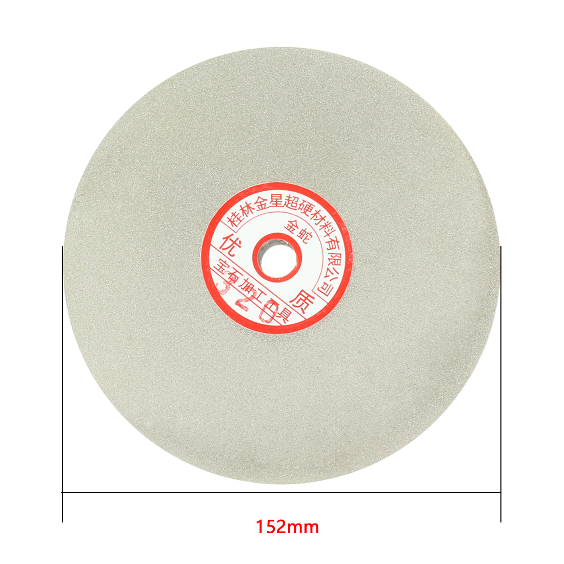 Harfington 6-inch Grit 320 Diamond Coated Flat Lap Wheel Grinding Sanding Polishing Disc