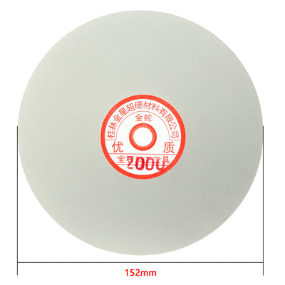Harfington 6-inch Grit 2000 Diamond Coated Flat Lap Wheel Grinding Sanding Polishing Disc