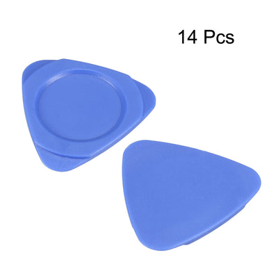 Harfington 14Pcs Blue Plastic Triangle Pry Opening Tool Kit Opener for Cell Phone Laptop Table PC Case