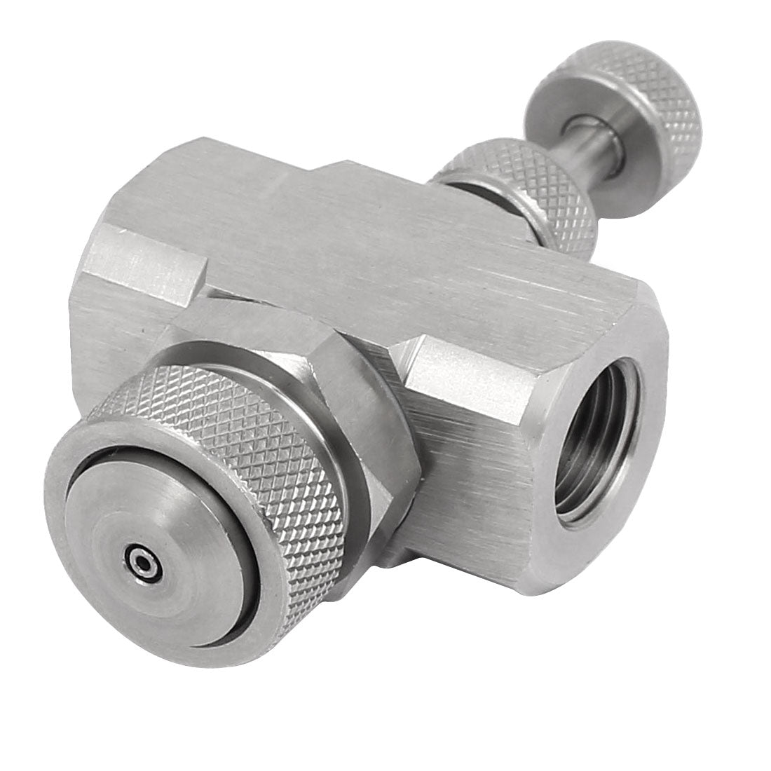 Harfington 1/4BSP Thread 30 Degree Adjustable Round  Air Atomizing Mist Nozzle