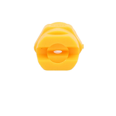 Harfington 1/4PT Male Thread 80 Degree PP Standard Veejet Flat Fan Spray Tip Yellow 5pcs