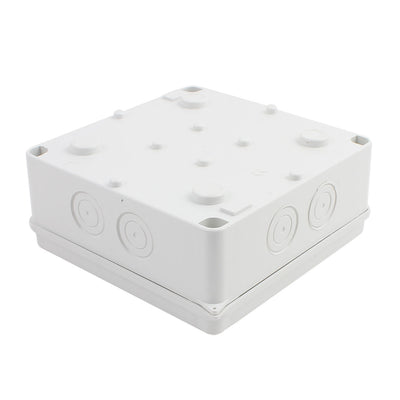 Harfington 150x150x70mm Dustproof IP65 ABS Junction Box Enclosure Gray for Electric Project