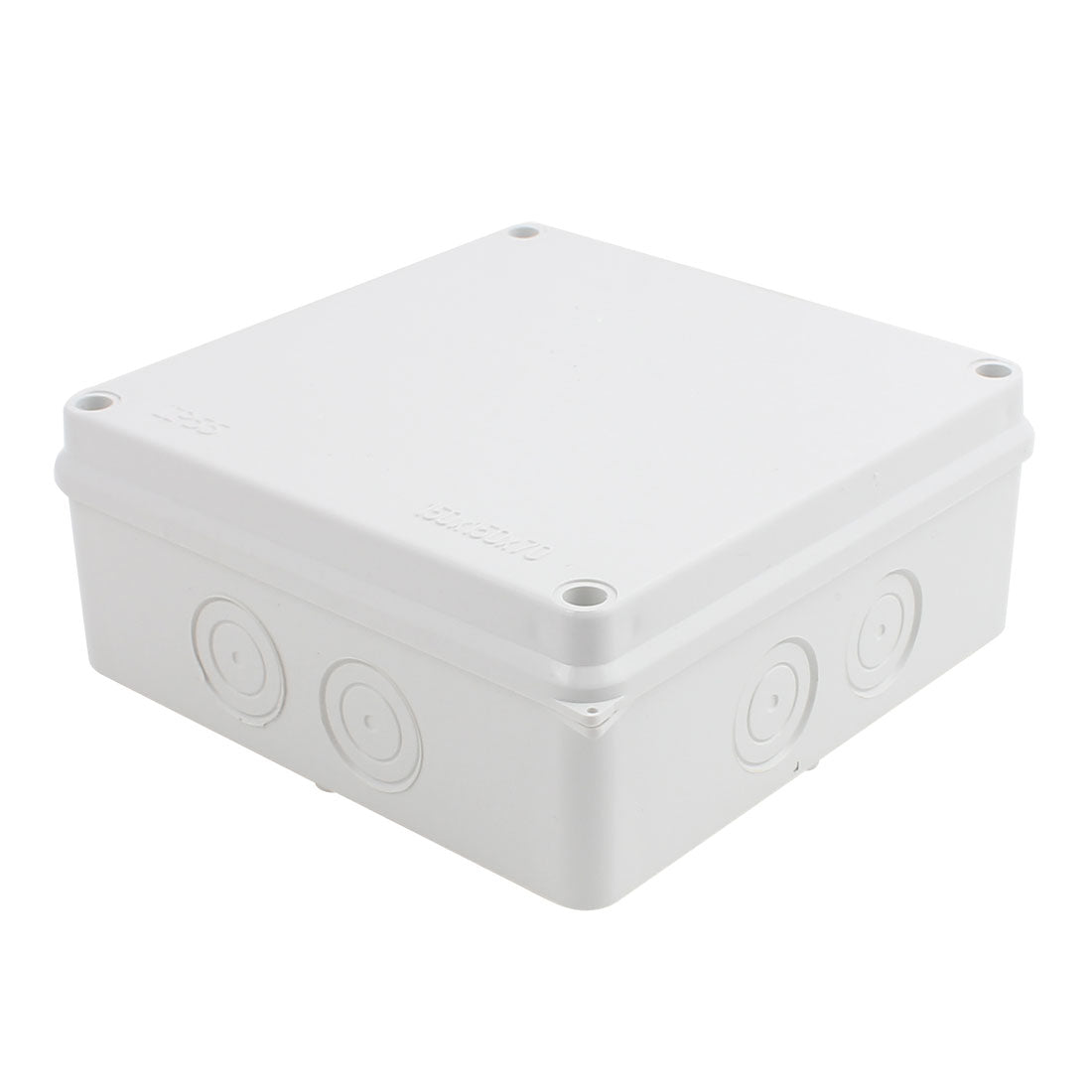 Harfington 150x150x70mm Dustproof IP65 ABS Junction Box Enclosure Gray for Electric Project