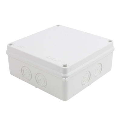 Harfington 150x150x70mm Dustproof IP65 ABS Junction Box Enclosure Gray for Electric Project