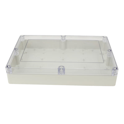 Harfington 15"x10.2"x3.35"(380mmx260mmx85mm) ABS Junction Box Universal Electric Project Enclosure Clear