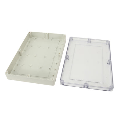 Harfington 15"x10.2"x3.35"(380mmx260mmx85mm) ABS Junction Box Universal Electric Project Enclosure Clear