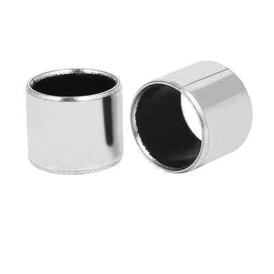 Harfington 14mmx12mmx12mm Self-lubricating Oilless Bearing Sleeve Composite Bushing 10pcs
