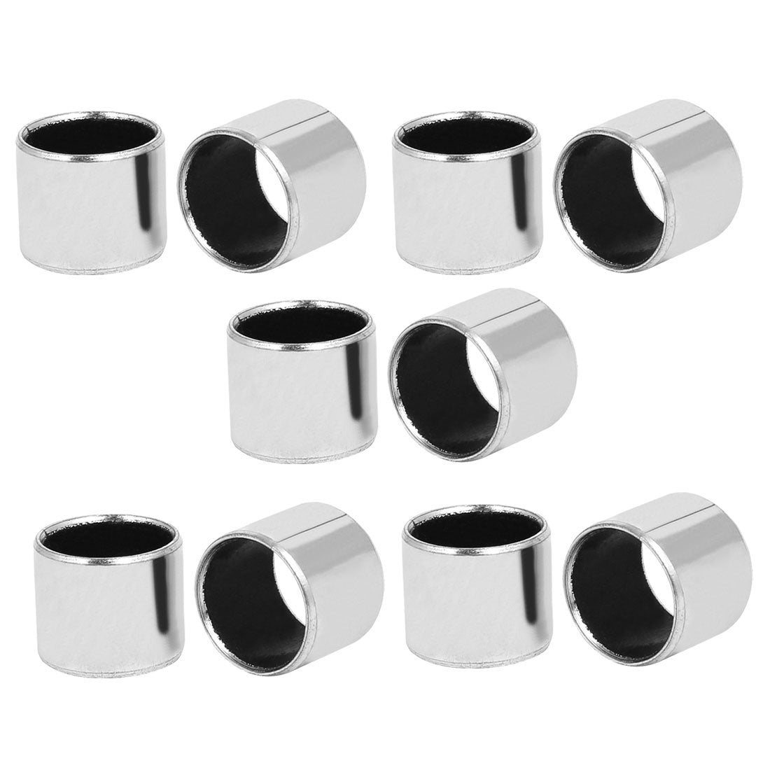 Harfington 14mmx12mmx12mm Self-lubricating Oilless Bearing Sleeve Composite Bushing 10pcs