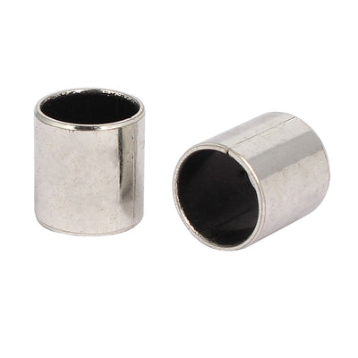 Harfington 14mmx12mmx15mm Self-lubricating Oilless Bearing Sleeve Composite Bushing 10pcs
