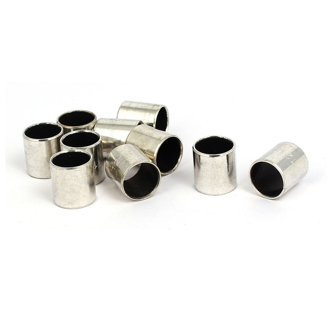 Harfington 14mmx12mmx15mm Self-lubricating Oilless Bearing Sleeve Composite Bushing 10pcs