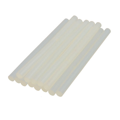 Harfington 13 Pcs Transparent 11mm Dia Soldering Iron Hot Melt Glue Stick 170mm Length