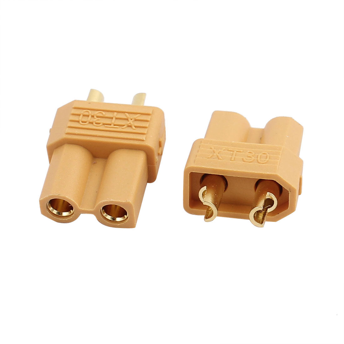 Harfington 15 Pcs XT30 Female Plated Gold Connector for RC Lipo Battery Motor Yellow