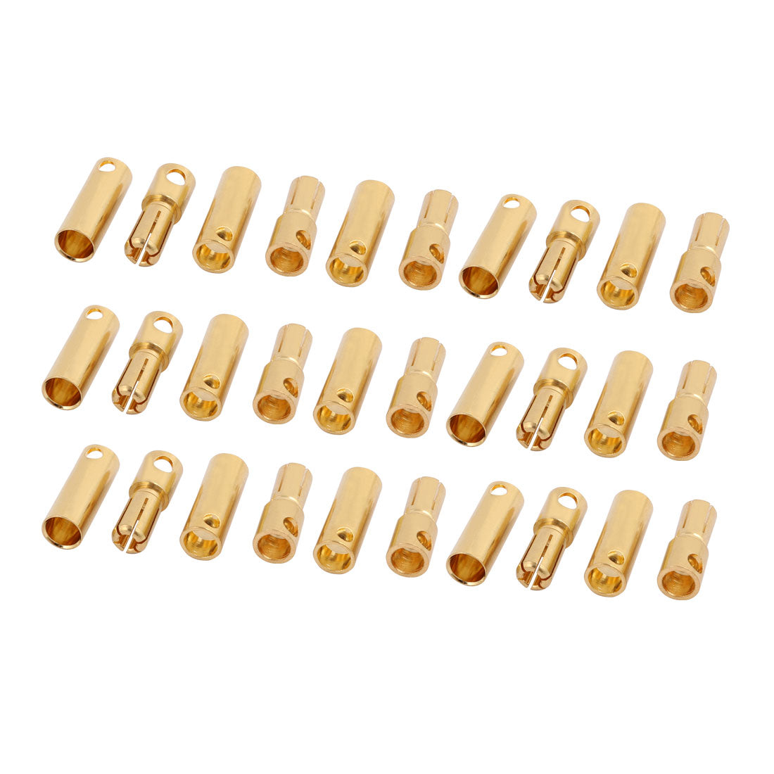 Harfington 15 Pairs Gold Plated 5mm Female Male Banana RC Model Charger Connector