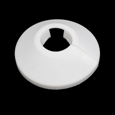 Harfington 16mm Plastic Wall Flange Radiator Water Pipe Cover  White