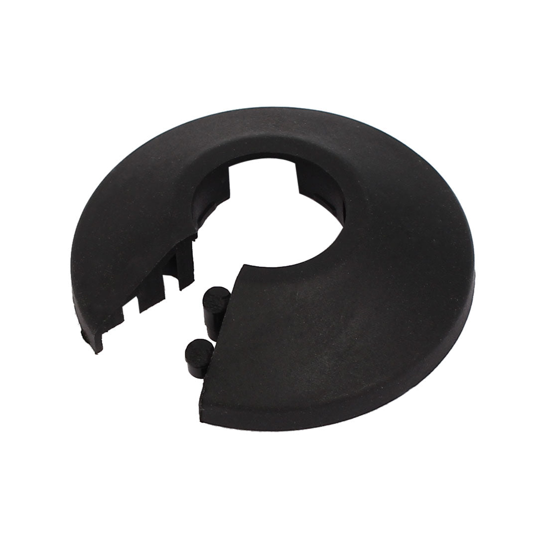 Harfington 16mm Plastic Wall Flange Radiator Water Pipe Cover  Black