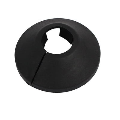 Harfington 16mm Plastic Wall Flange Radiator Water Pipe Cover  Black