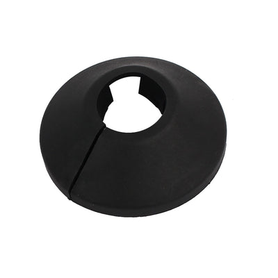 Harfington 16mm Plastic Wall Flange Radiator Water Pipe Cover  Black 4pcs
