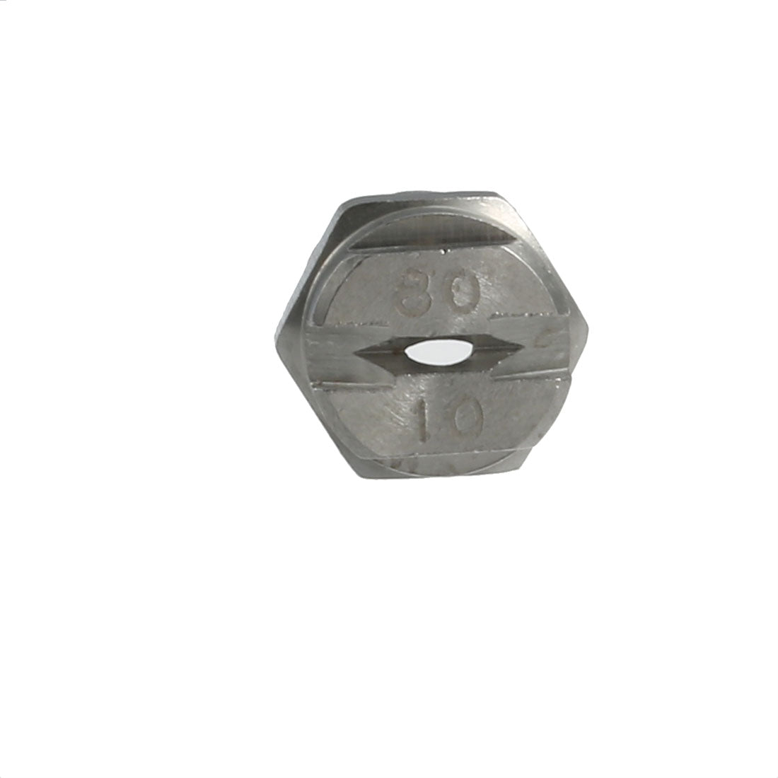 Harfington 1/4BSP 2mm Orifice  Dia 80 Degree Stainless Steel Flat Fan  Tip