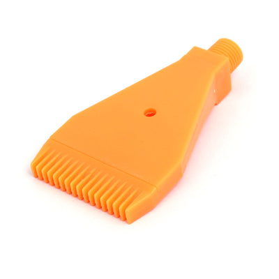 Harfington 1/4BSPT Male Thread ABS Single Hole Air Blow Off Flat Jet Nozzle Orange