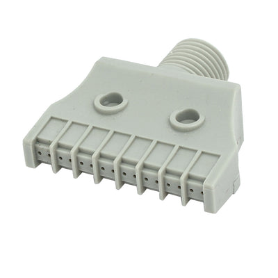 Harfington 1/4BSP Male Thread 40mm Width ABS Windjet Air Blow Off Flat Jet Nozzle Gray